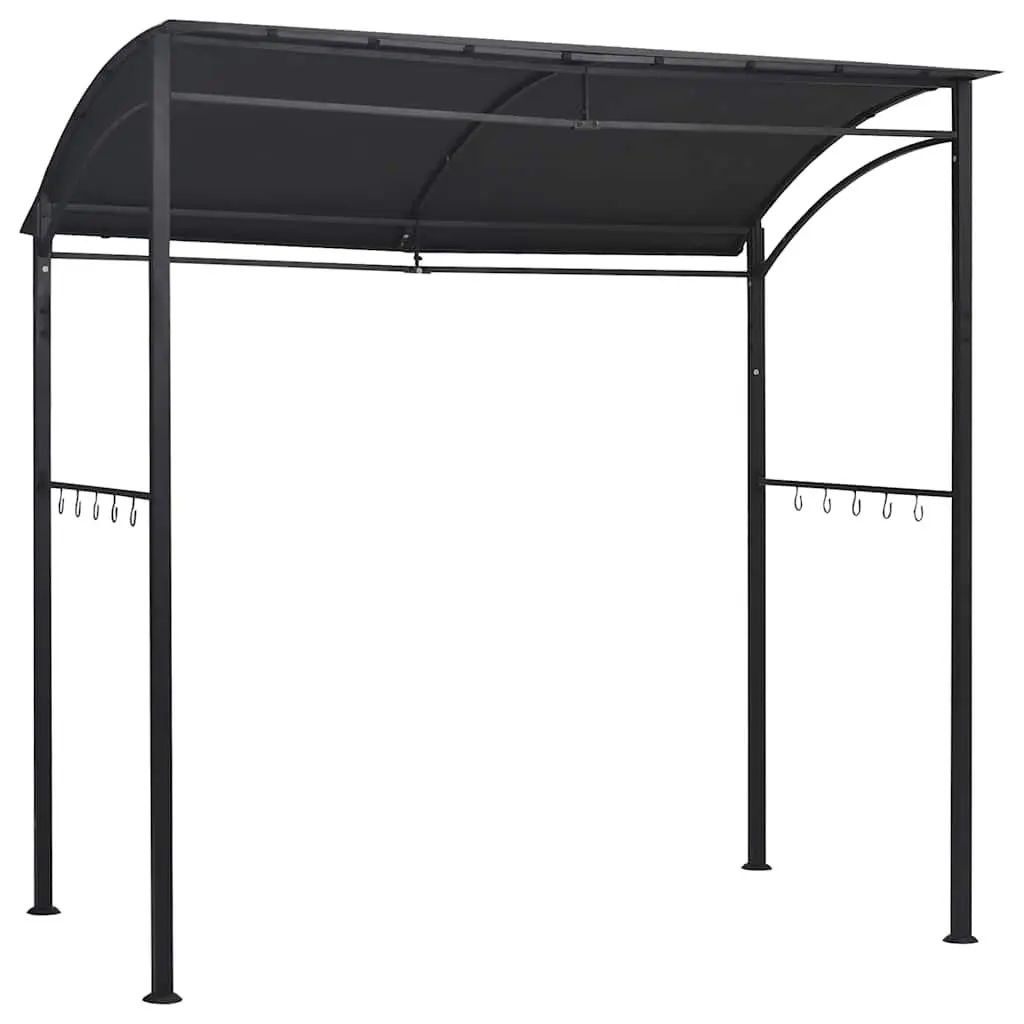 BBQ Gazebo Weather Resistant 215x150x220 cm Steel Frame Anthracite