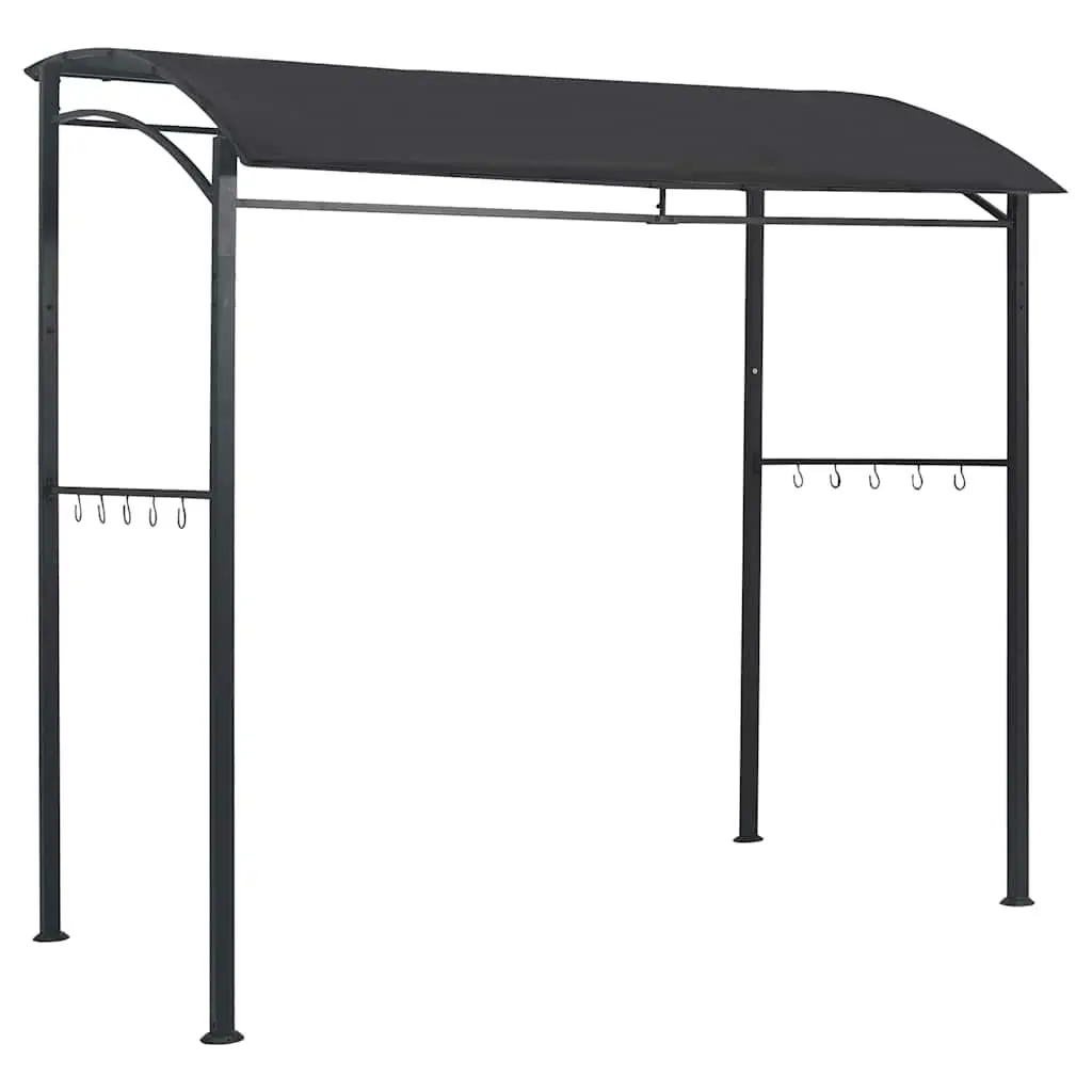 BBQ Gazebo Weather Resistant 215x150x220 cm Steel Frame Anthracite