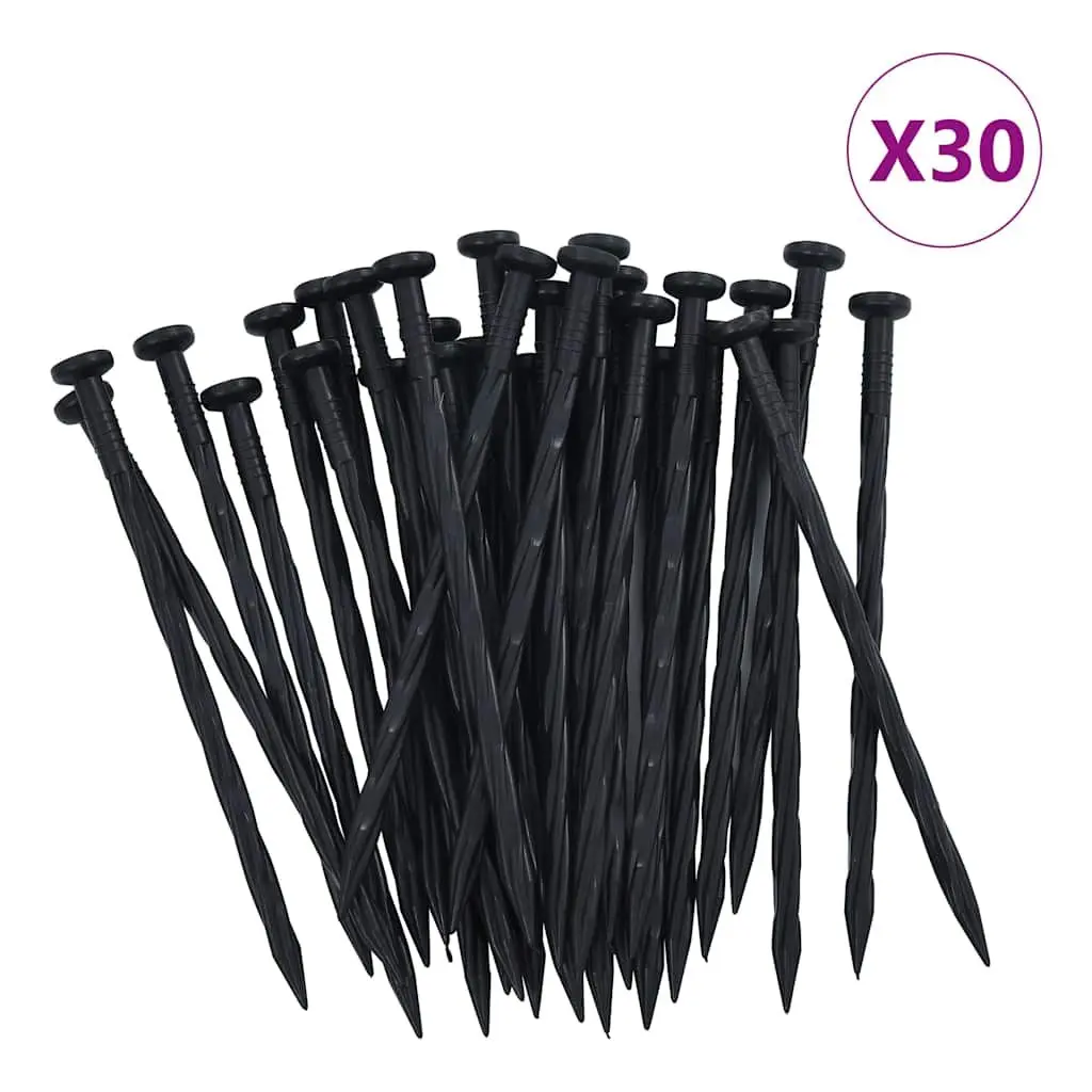 Garden Lawn Edging Flexible 10m Black
