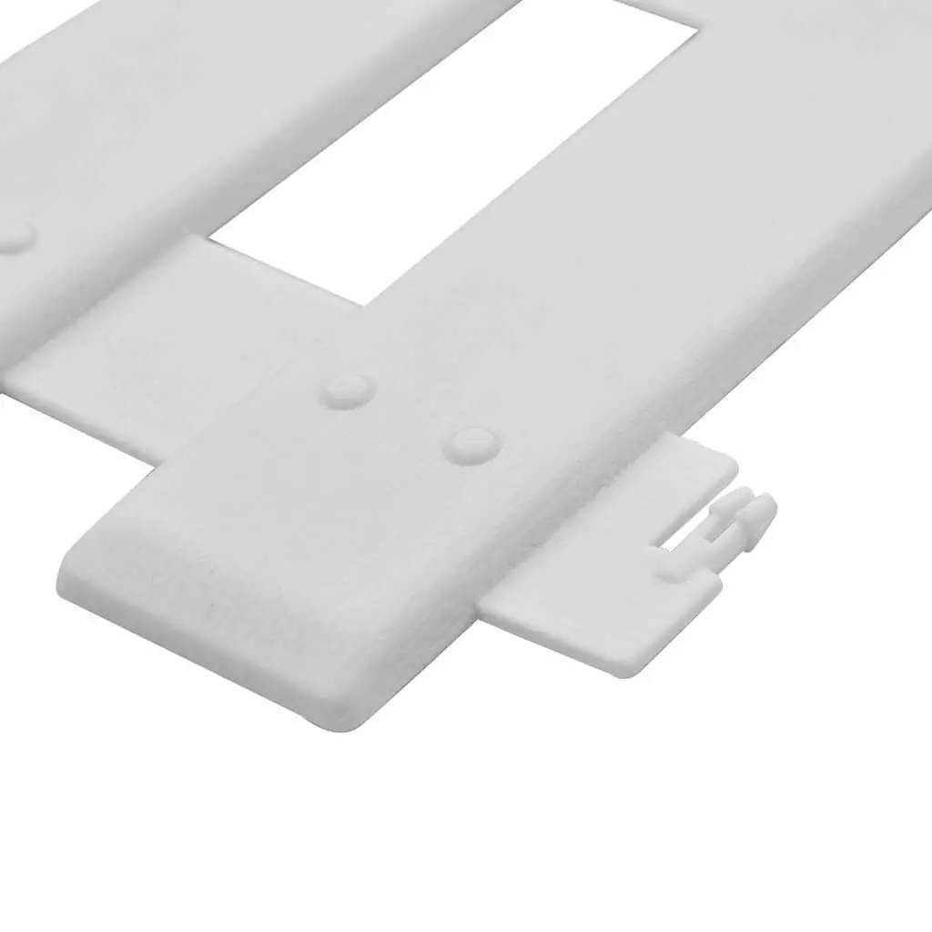 Garden Lawn Edging 25pcs White 10m PP Border Fence Panels Plant Bed Landscape