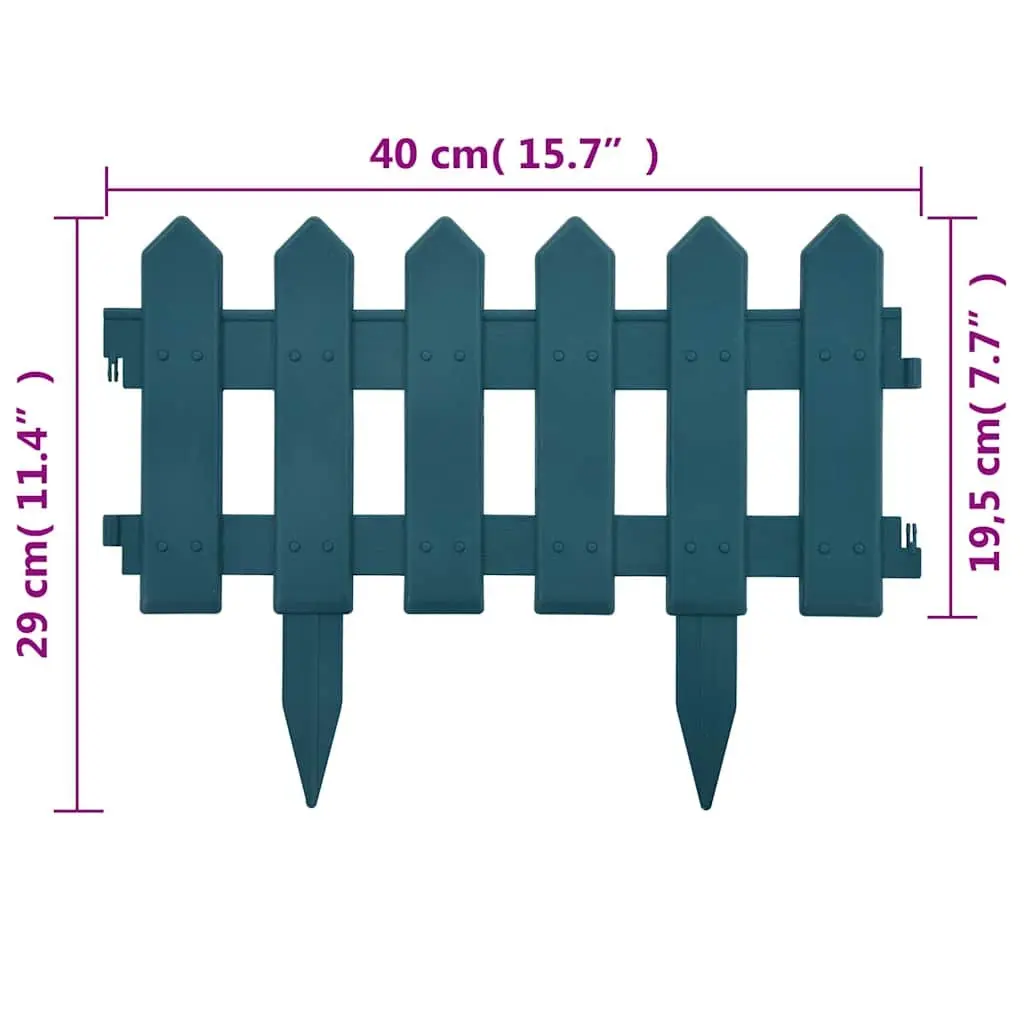 Garden Lawn Edging Borders Green 10m Outdoor Fence Landscaping Edger