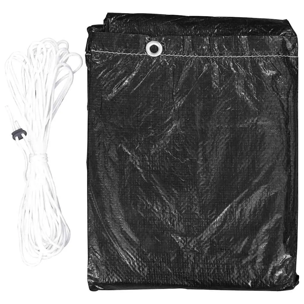Swing Bench Cover Outdoor Furniture Protection Black 255 x 145 x 170 cm