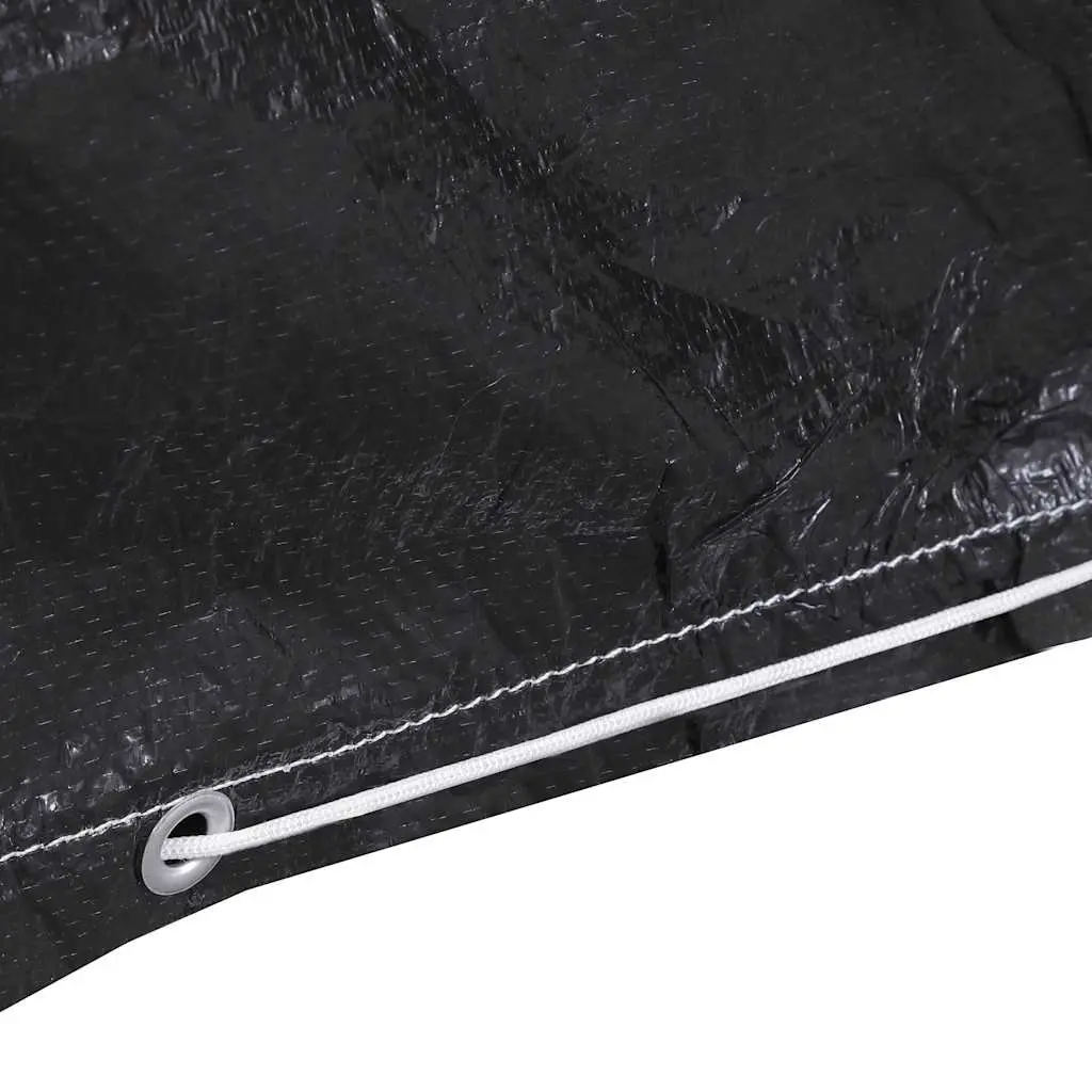 Swing Bench Cover Outdoor Furniture Protection Black 255 x 145 x 170 cm