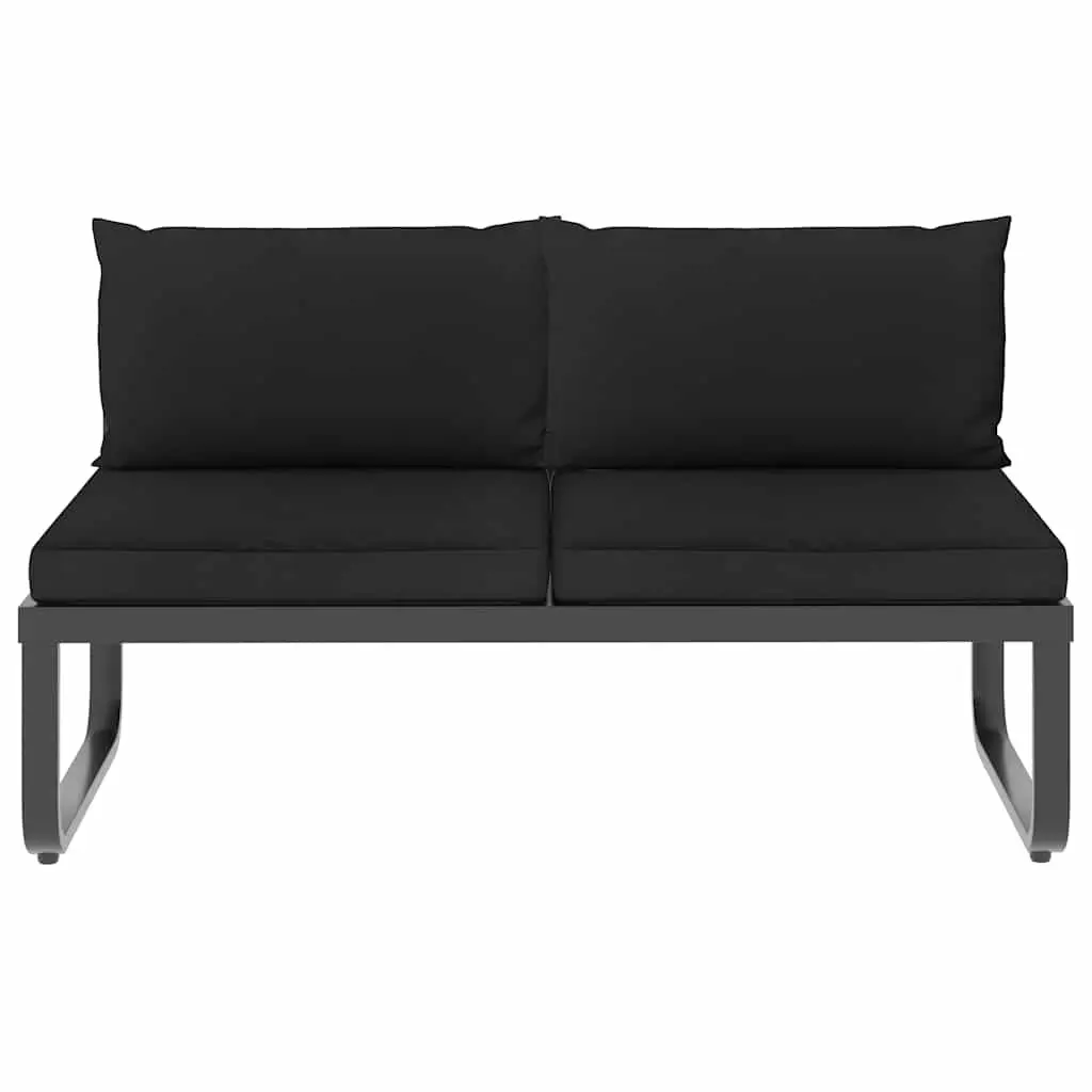 4-Piece Grey Garden Corner Sofa Set