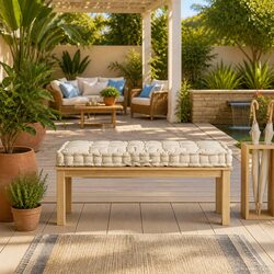 Your Cozy Seating Solution: Beige Cushion 120x80x10cm