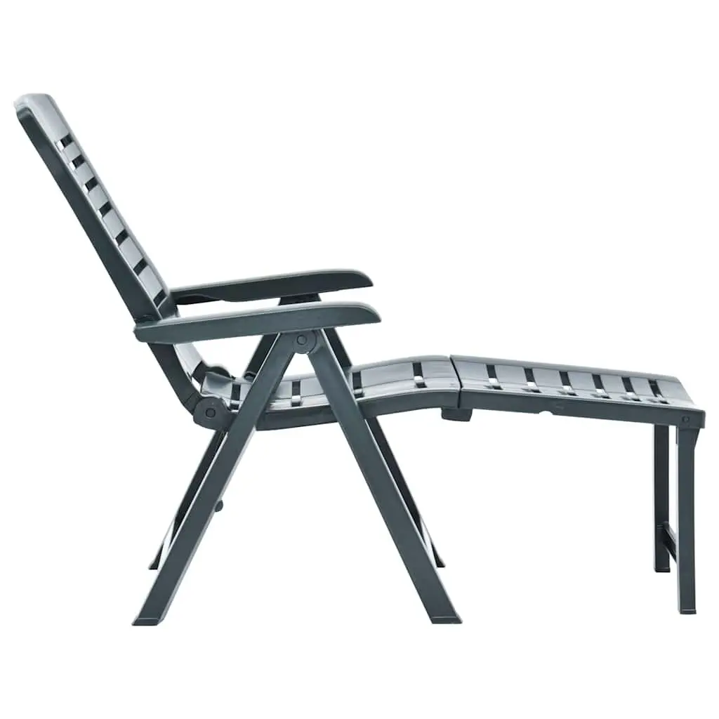 Folding Sun Lounger Adjustable Backrest Outdoor Patio Garden Reclining Chair