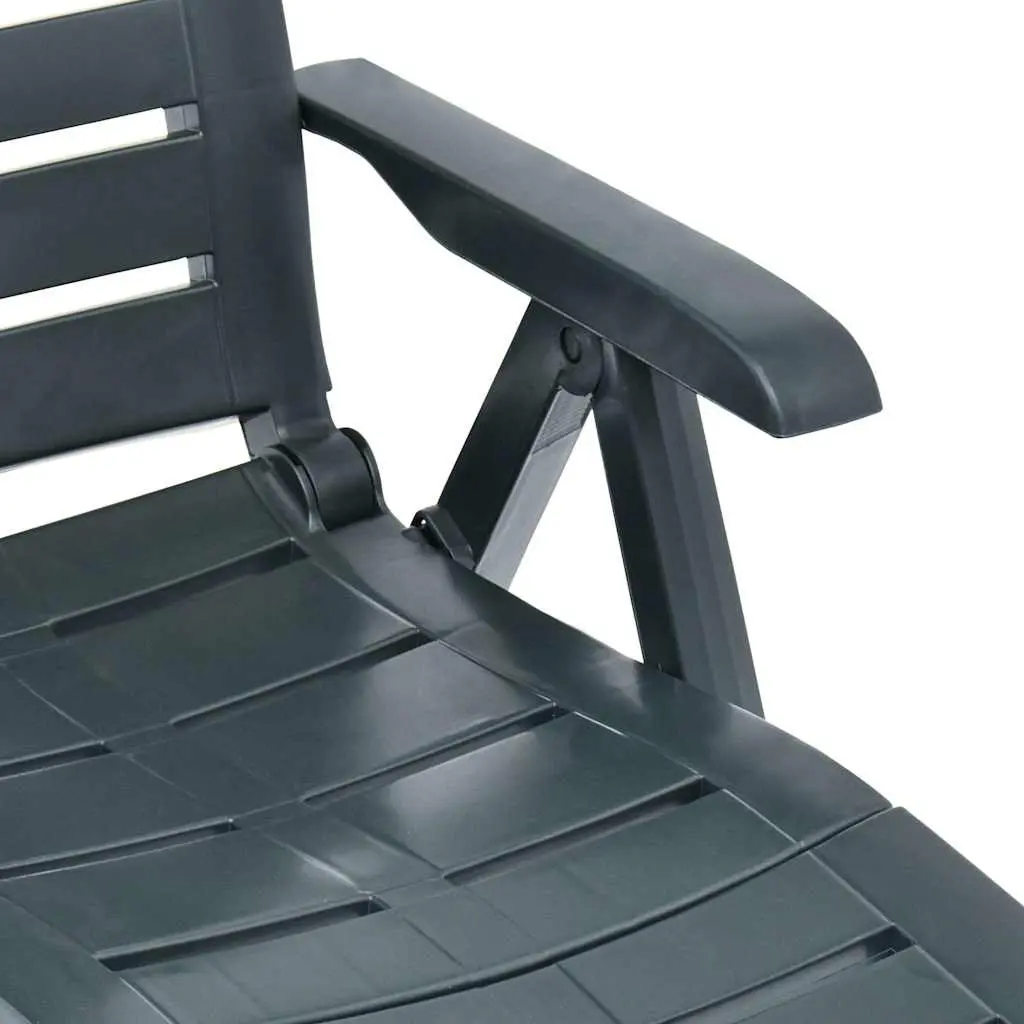 Folding Sun Lounger Adjustable Backrest Outdoor Patio Garden Reclining Chair