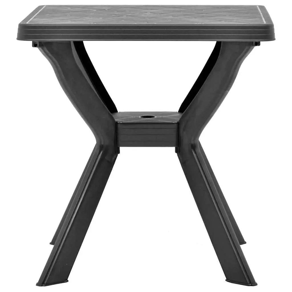Outdoor Bistro Table 70x70x72cm Garden Patio Dining Weather Resistant Plastic