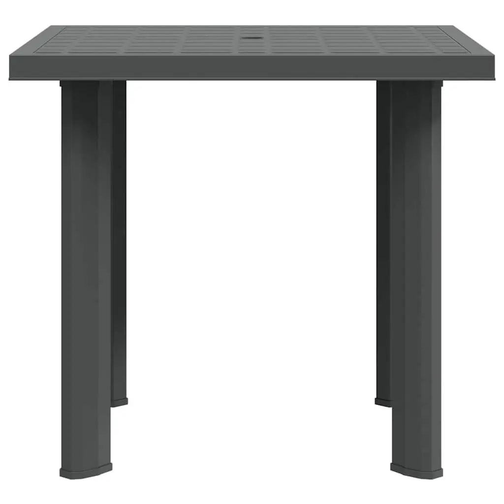 Garden Table Lightweight Plastic Anthracite 80 x 75 x 72 cm