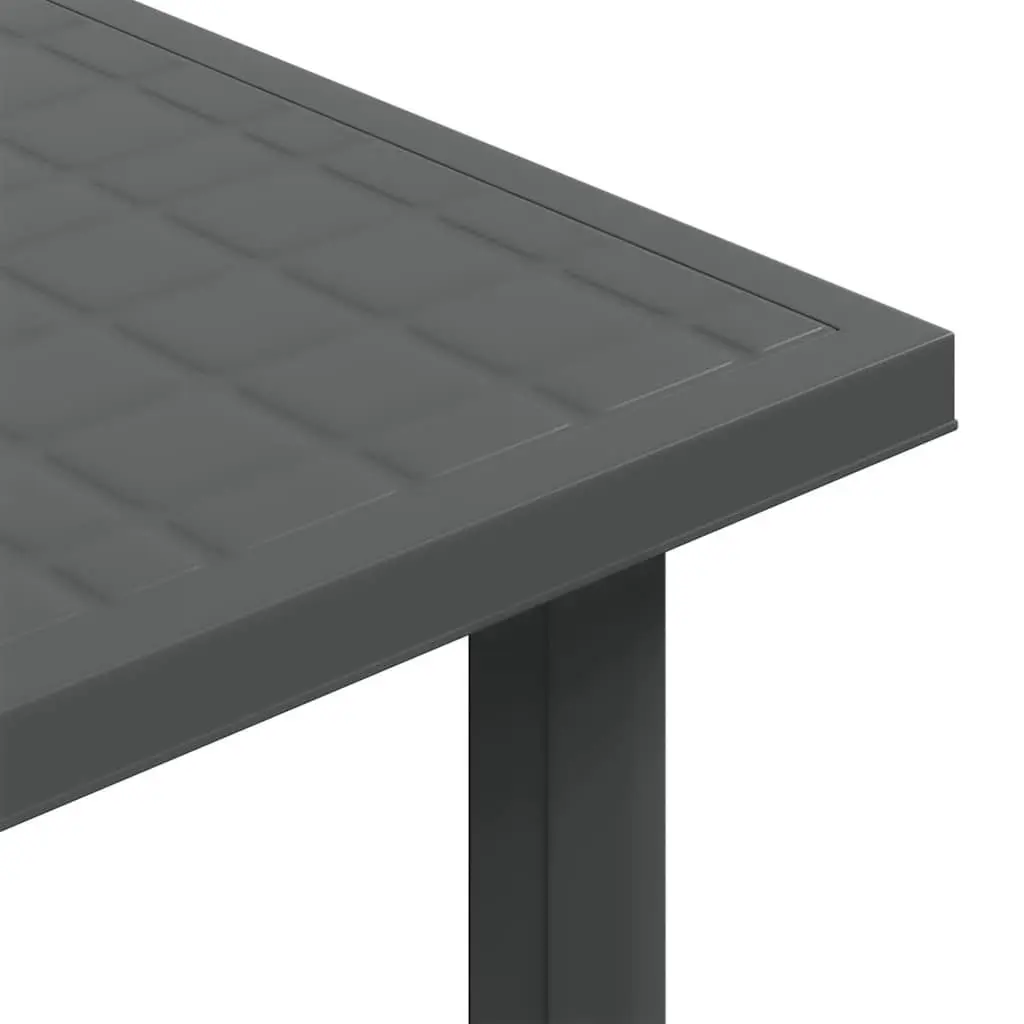 Garden Table Lightweight Plastic Anthracite 80 x 75 x 72 cm