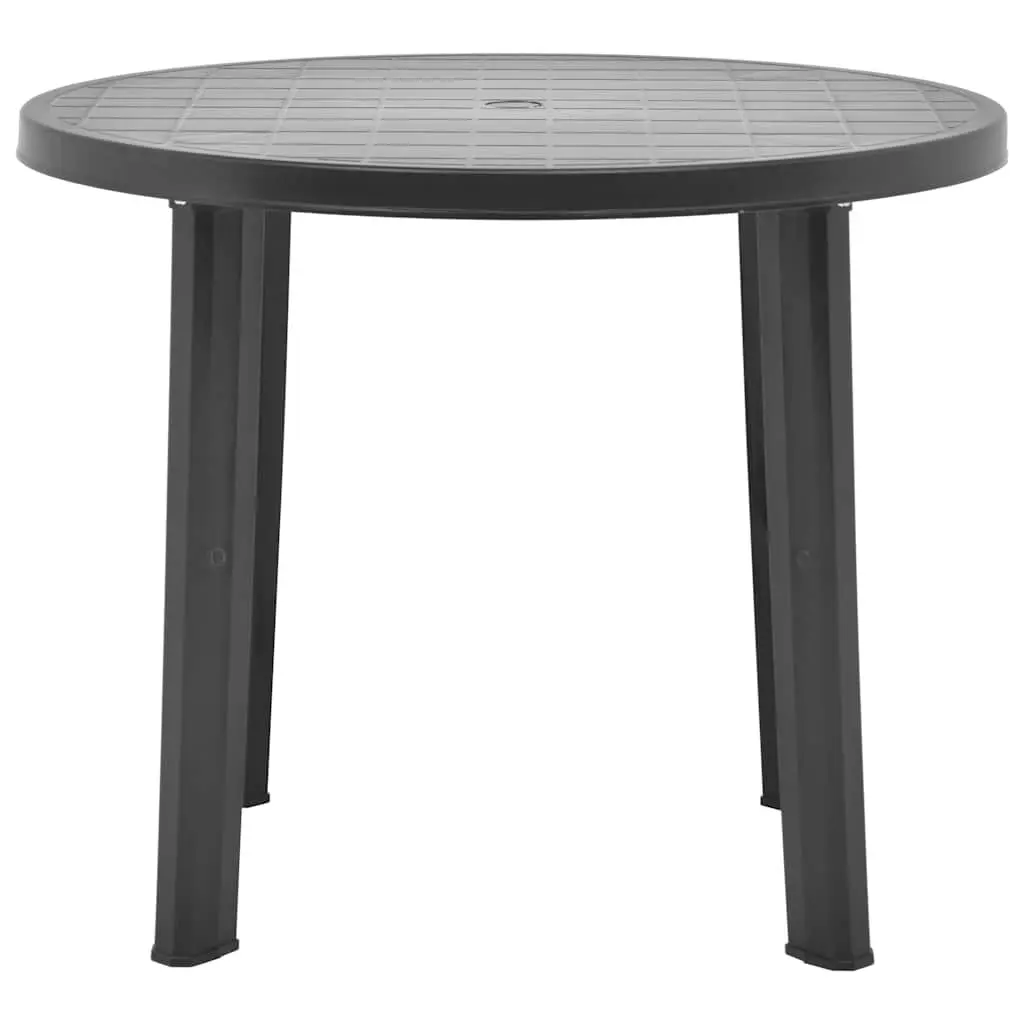 Garden Table Weather Resistant 89cm Anthracite Plastic