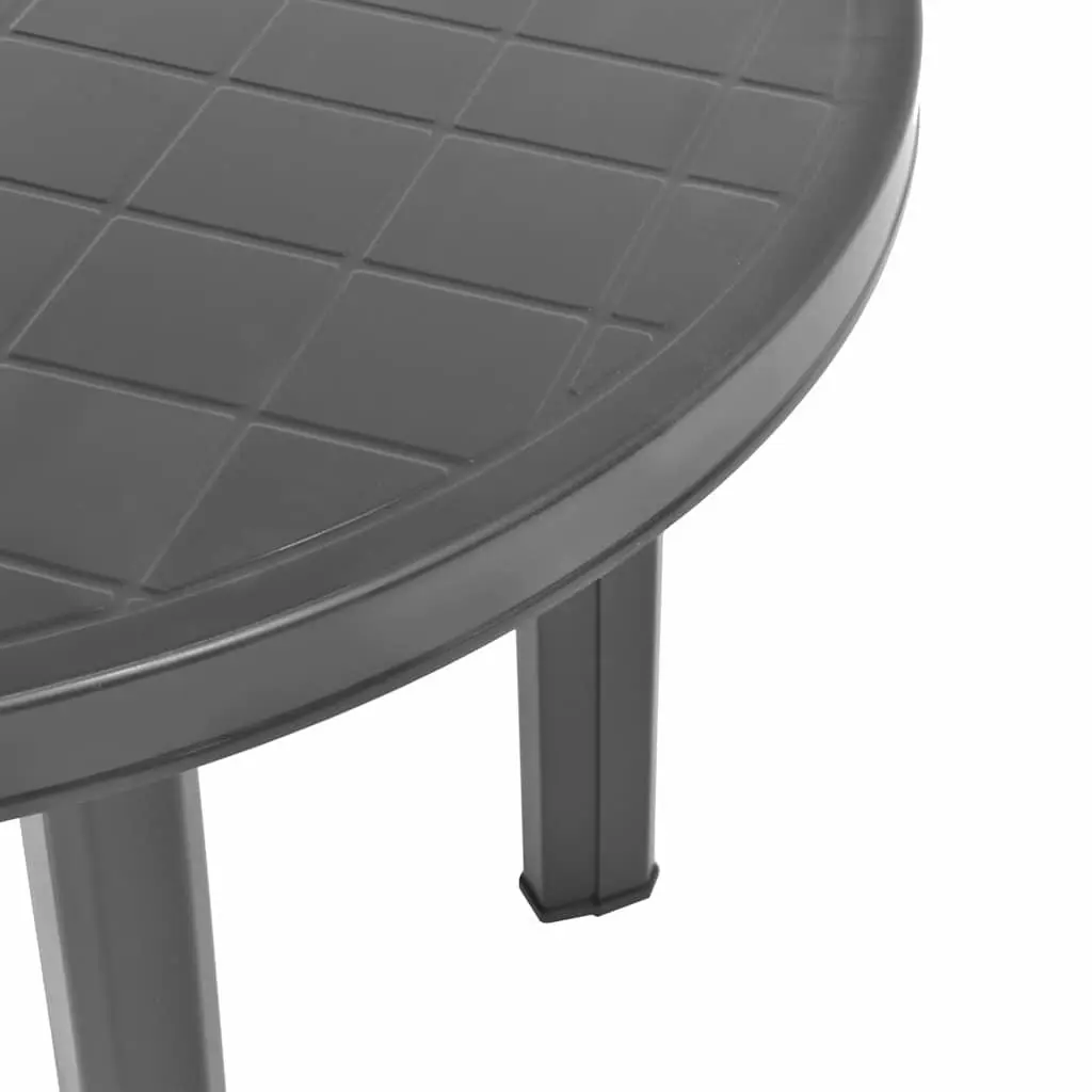 Garden Table Weather Resistant 89cm Anthracite Plastic