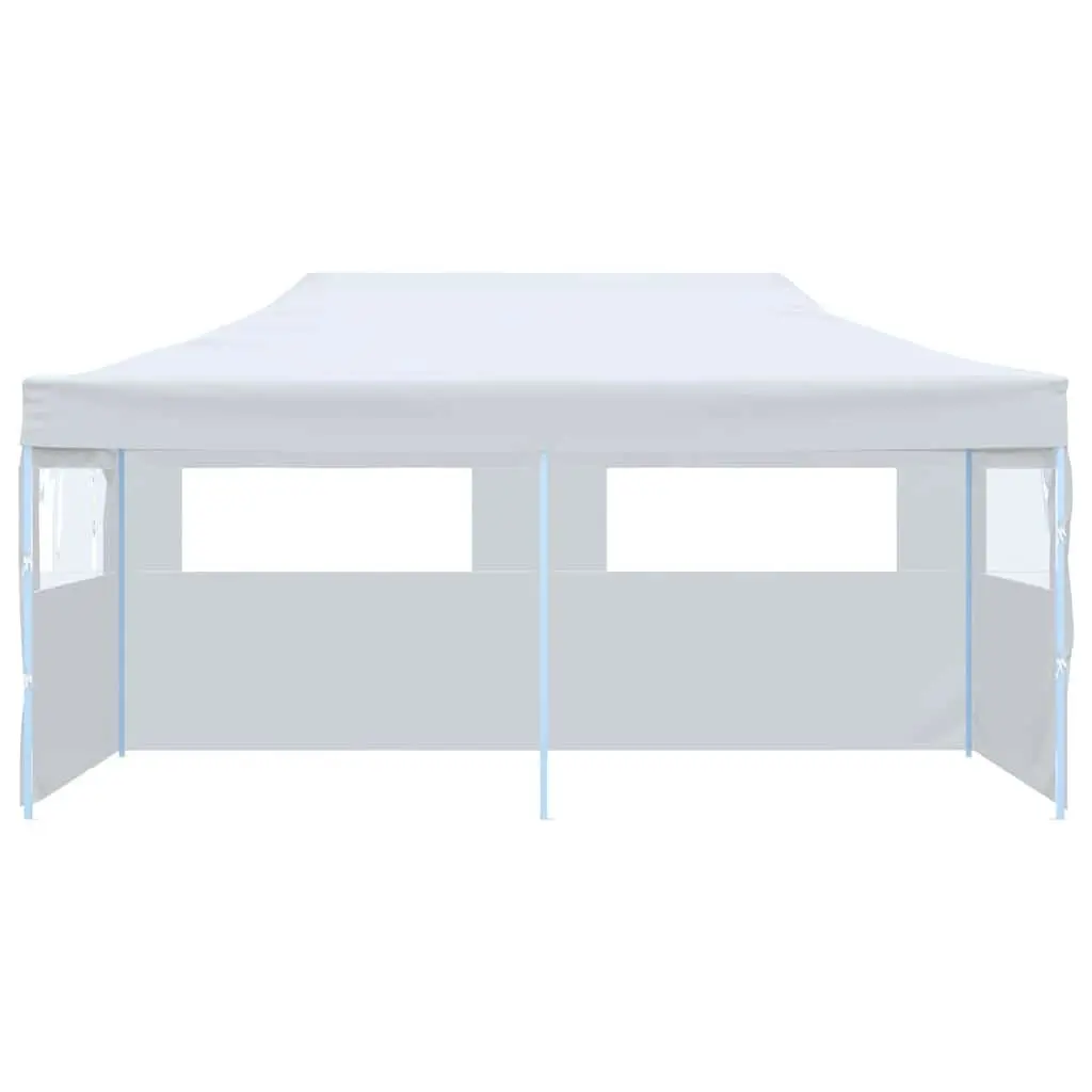 Folding Party Tent UV and Water Resistant 3x6m with Removable Sidewalls White