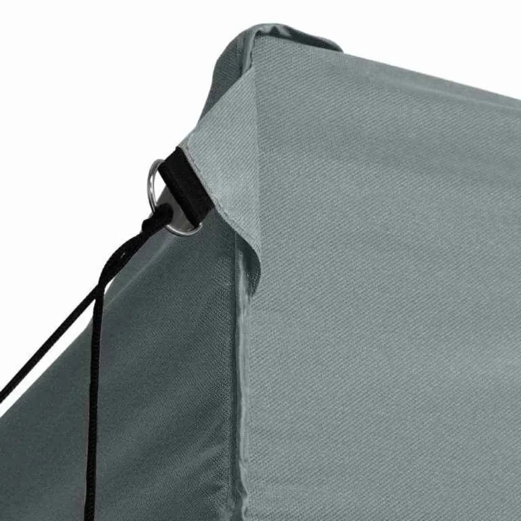 Folding Party Tent UV Water Resistant 3x6m Outdoor Canopy Gazebo with 4 Sidewalls Steel Frame Anthracite
