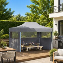3x4m Pop-Up Folding Party Tent with Sidewalls