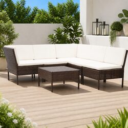 Friendly 6-Piece Garden Lounge Set for All Your Gatherings