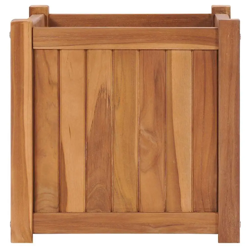 Raised Garden Bed Planter Teak Wood 40x40x40 cm