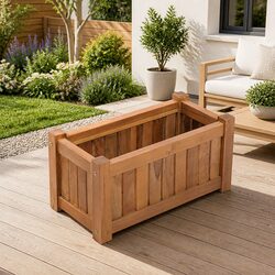 Grow Plants with Our Brown Teak Raised Garden Bed