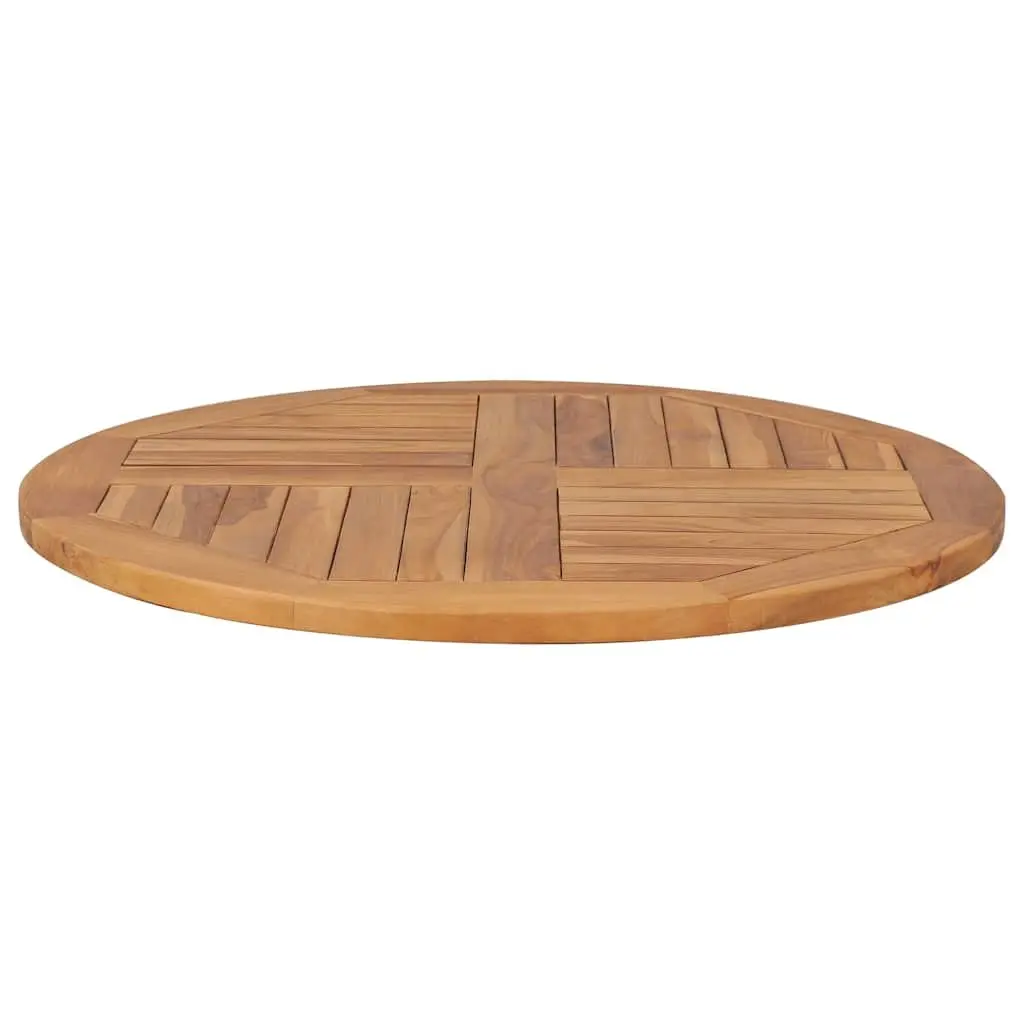 Solid Teak Wood Round Table Top 80cm Diameter