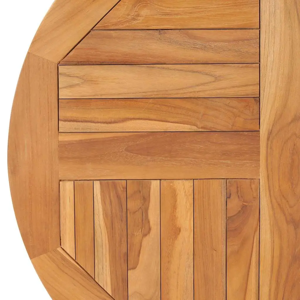 Solid Teak Wood Round Table Top 80cm Diameter
