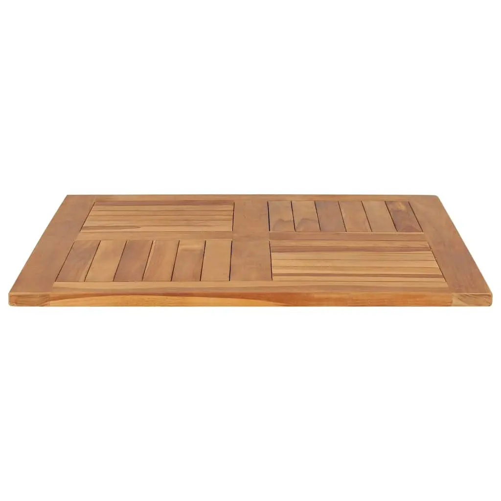 Solid Teak Wood Square Table Top Brown 80x80cm