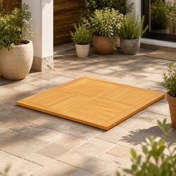You’ll Love This Solid Teak Wood Tabletop for Your Space