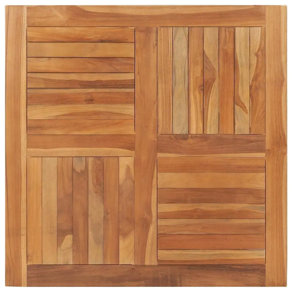 Solid Teak Wood Square Table Top 90x90cm Brown Dining Tabletop Replacement