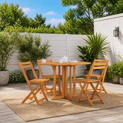 Friendly Brown Folding Butterfly Table for Outdoor Gatherings