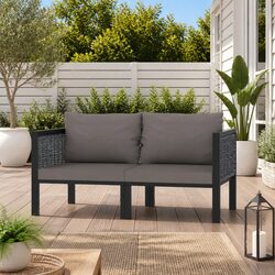 Your Friendly 2-Seater Outdoor Sofa in Anthracite