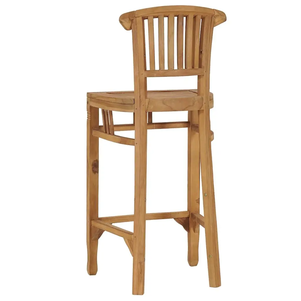 Solid Teak Bar Stool for Indoor and Outdoor