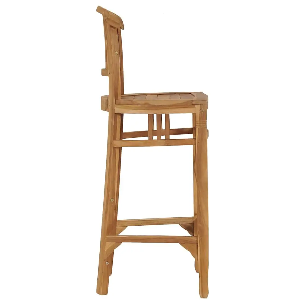 Solid Teak Bar Stool for Indoor and Outdoor
