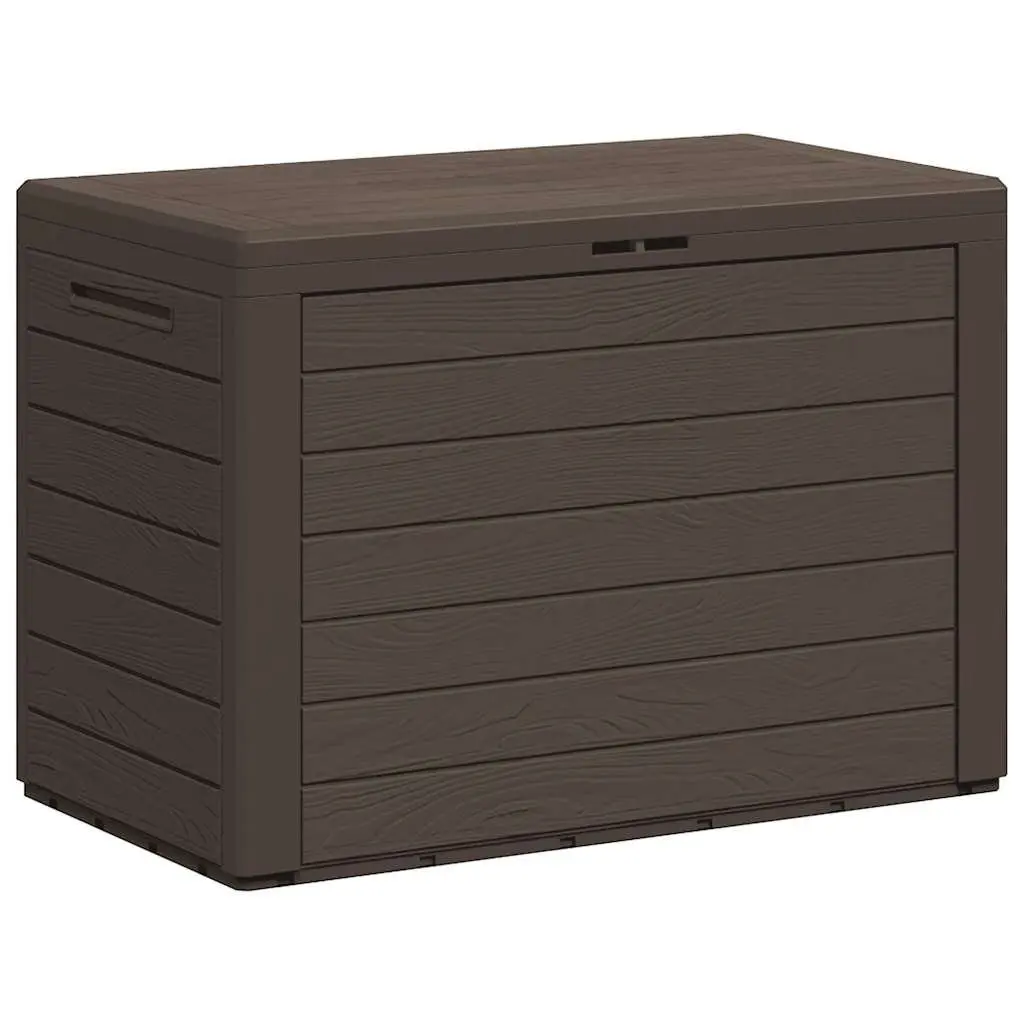 Garden Storage Box Brown Outdoor Patio Furniture 78x44x55cm
