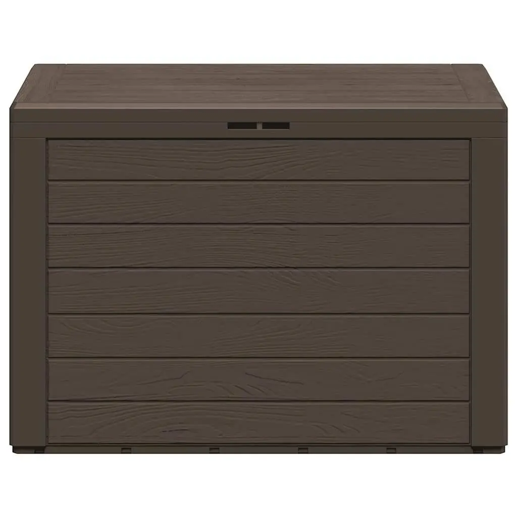 Garden Storage Box Brown Outdoor Patio Furniture 78x44x55cm