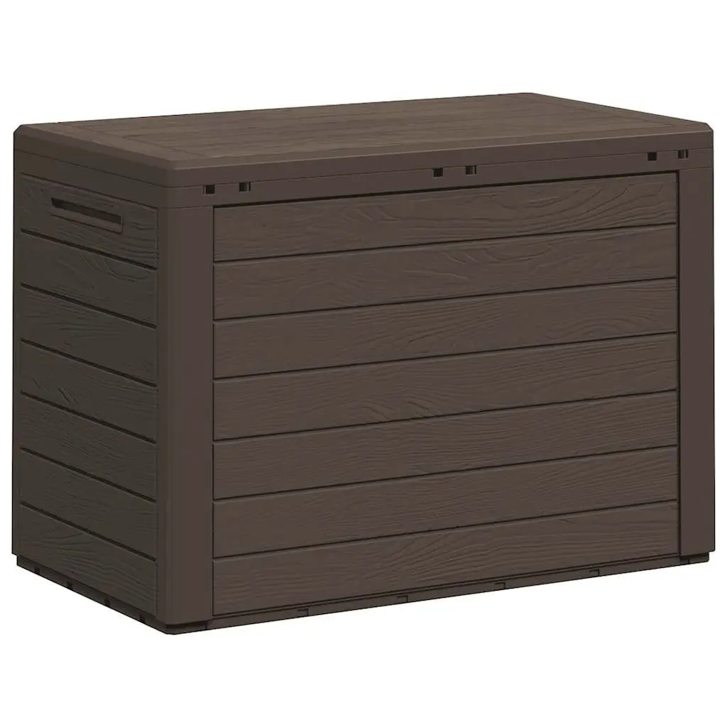 Garden Storage Box Brown Outdoor Patio Furniture 78x44x55cm