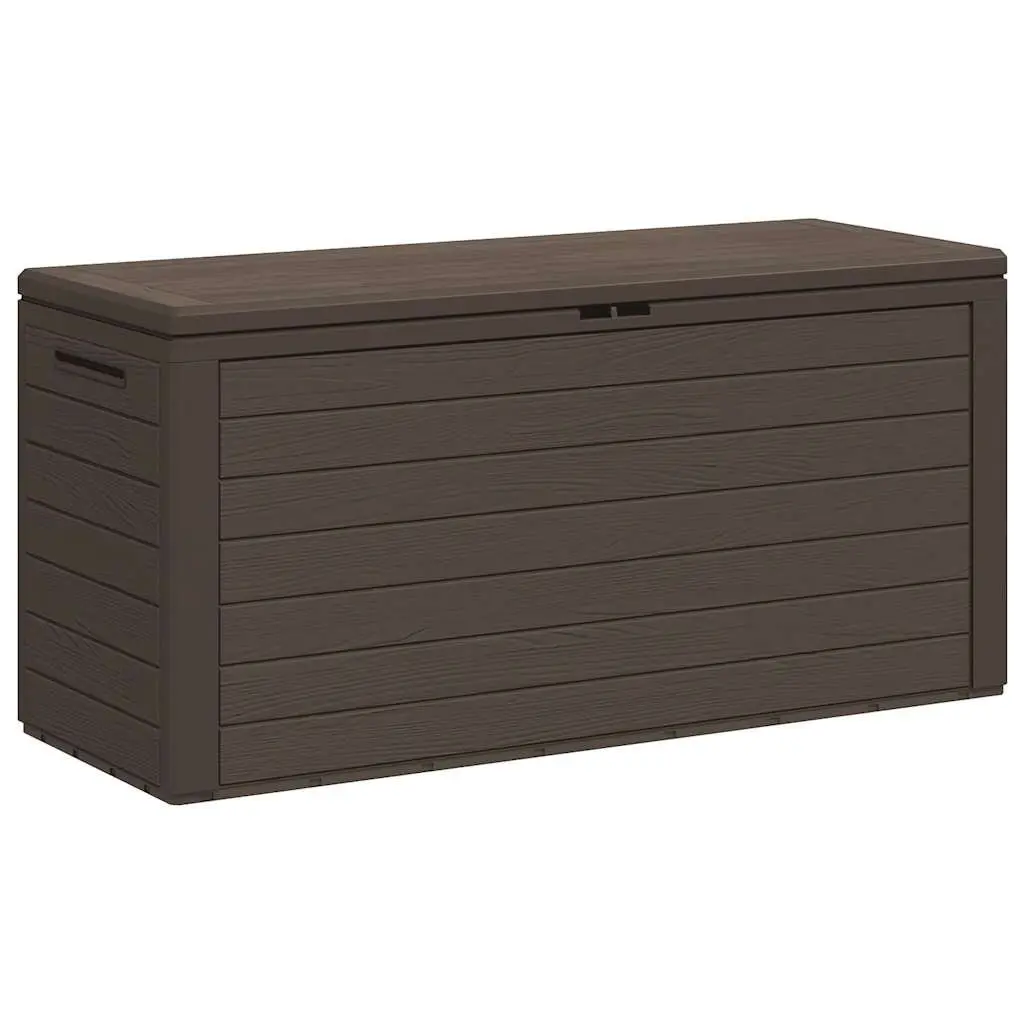 Garden Storage Box Brown Outdoor Patio 116 x 44 x 55 cm