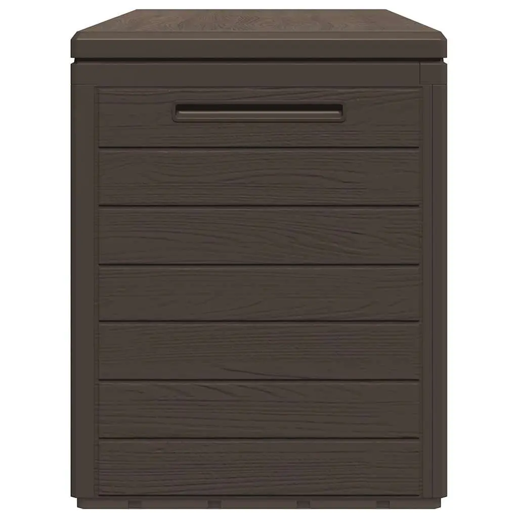 Garden Storage Box Brown Outdoor Patio 116 x 44 x 55 cm