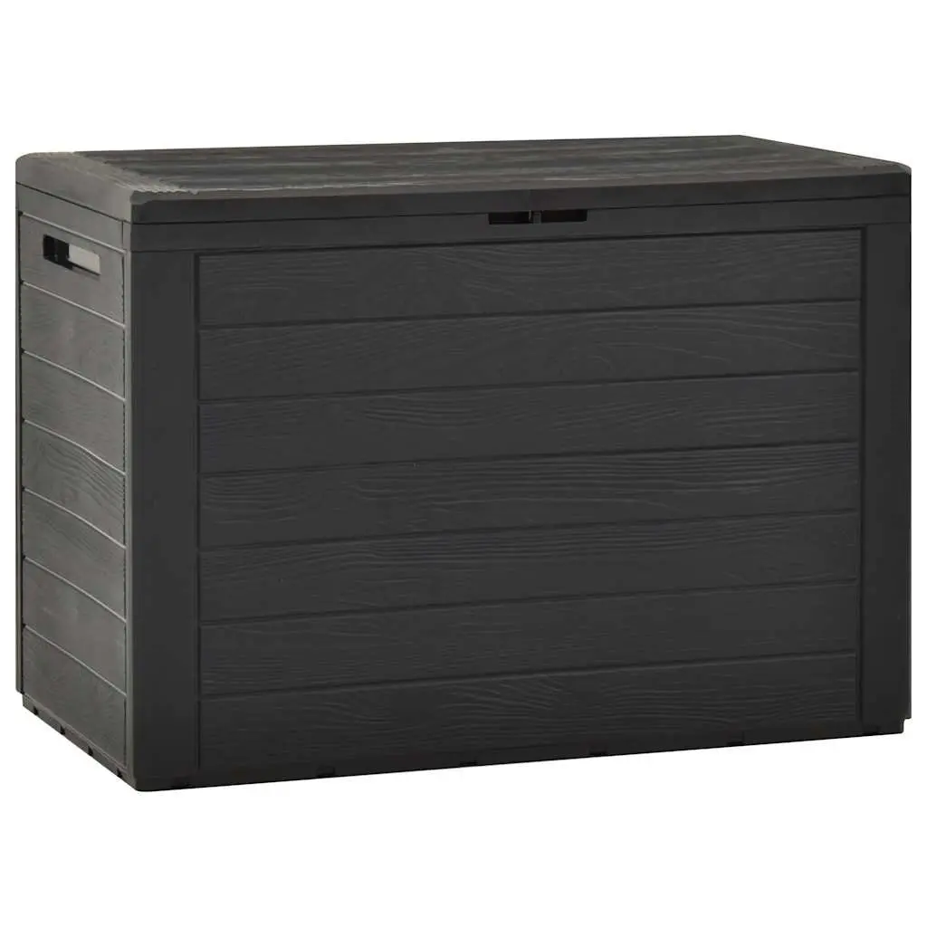 Garden Storage Box Anthracite 78x44x55cm Outdoor Patio Chest Container Organiser