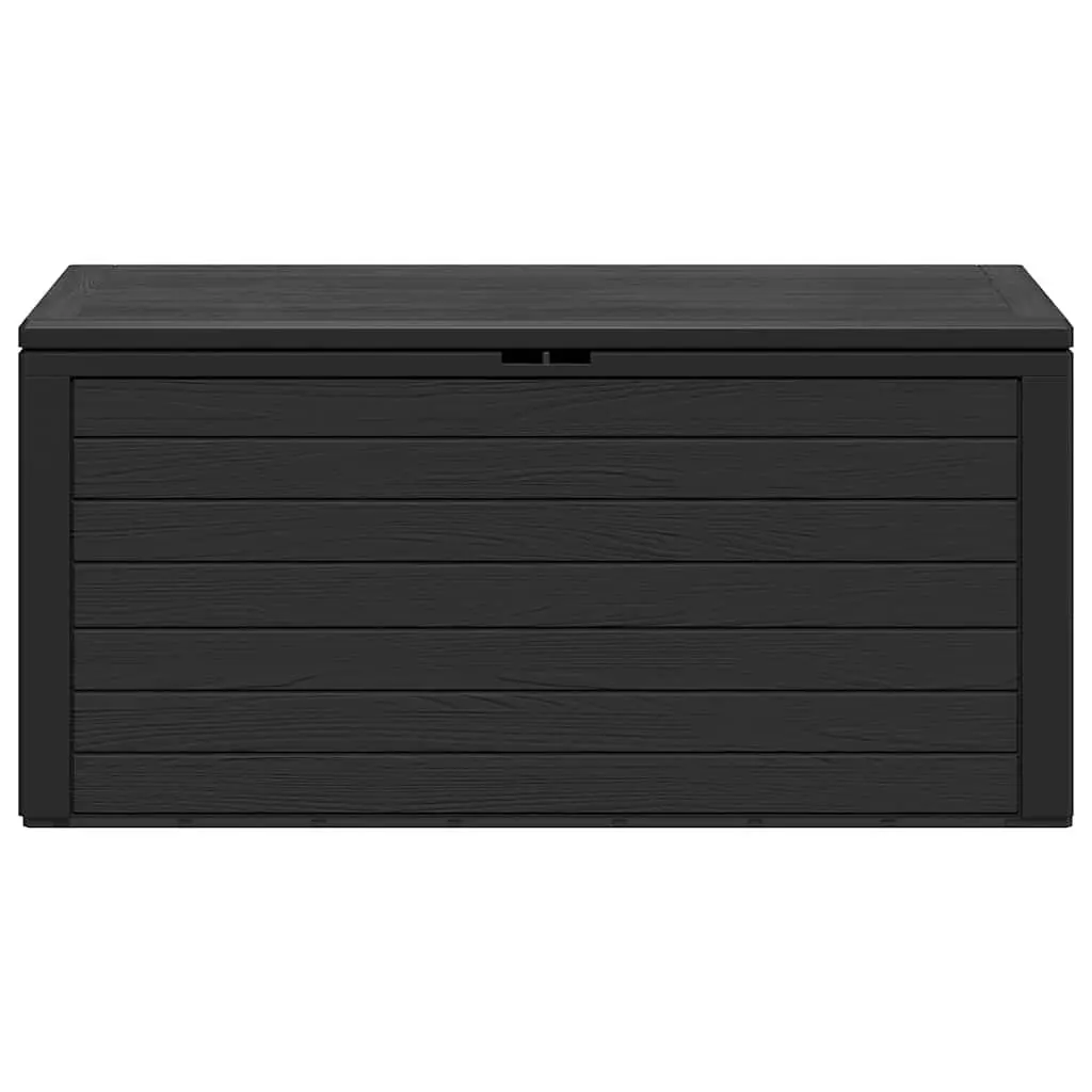 Garden Storage Box Anthracite Durable Polypropylene 116 x 44 x 55 cm Outdoor Patio Deck Furniture Cushion Chest