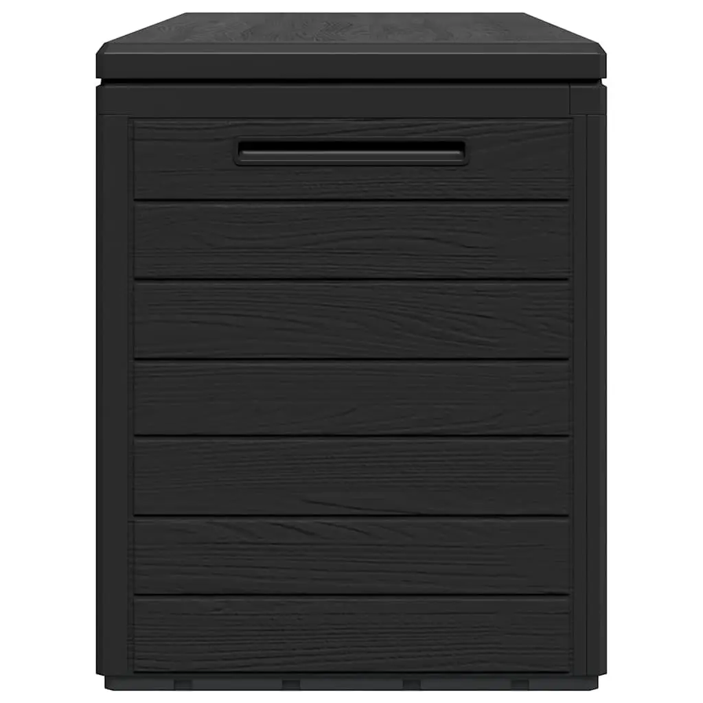 Garden Storage Box Anthracite Durable Polypropylene 116 x 44 x 55 cm Outdoor Patio Deck Furniture Cushion Chest