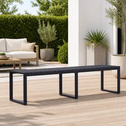 Your New 180cm Black Garden Bench for Outdoor Spaces