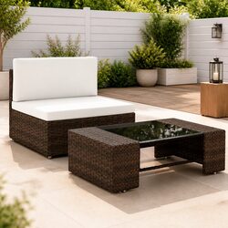 Your Friendly 2-Piece Lounge Set for Garden Comfort