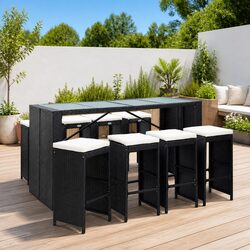 Your New Favorite Outdoor Bar Set: 9 Pieces Included
