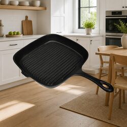 Your Go-To Cast Iron Grill Pan 24x23cm for Everyday Cooking