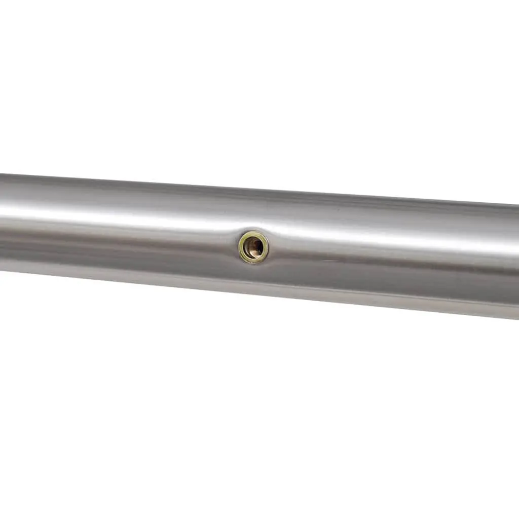 Stainless Steel Mailbox Post Stand Silver Modern Design Dual Mount Support
