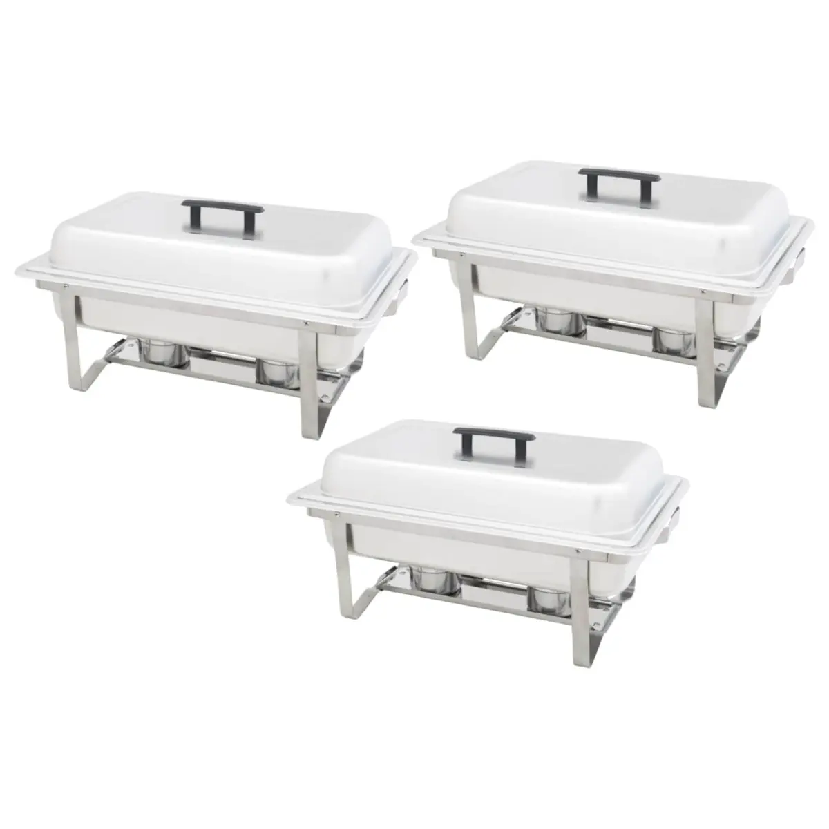 Chafing Dish Set 3 Piece Stainless Steel Food Warmer Gastronorm Catering