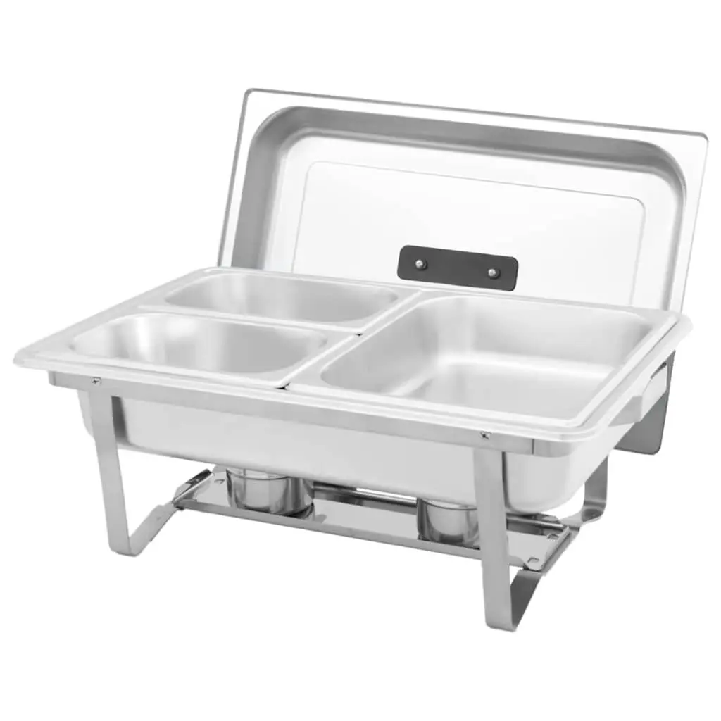 Chafing Dish Set 3 Piece Stainless Steel Food Warmer Gastronorm Catering
