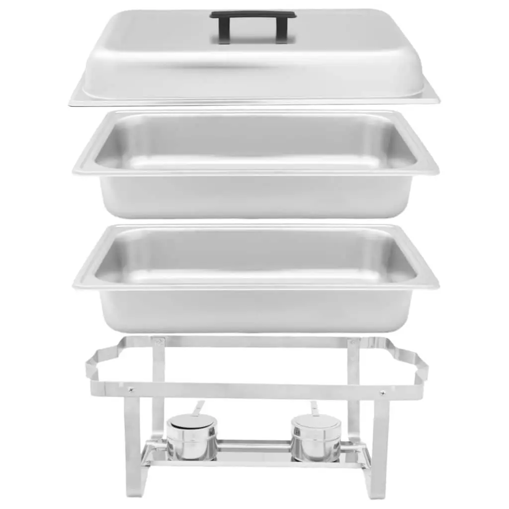 Chafing Dish Set Stainless Steel Food Warmer 4 Piece