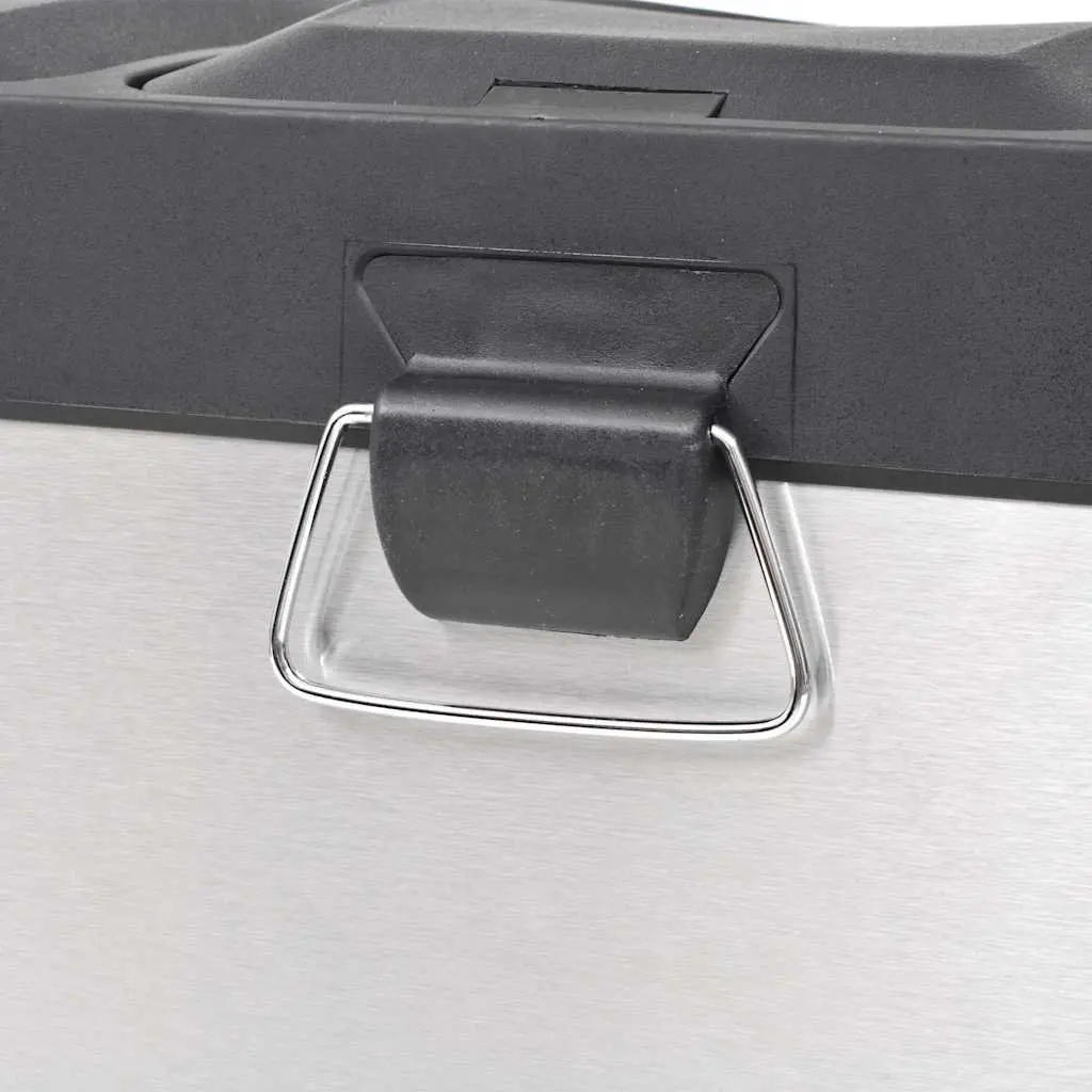 Recycling Pedal Bin 54L Stainless Steel 3 Compartments