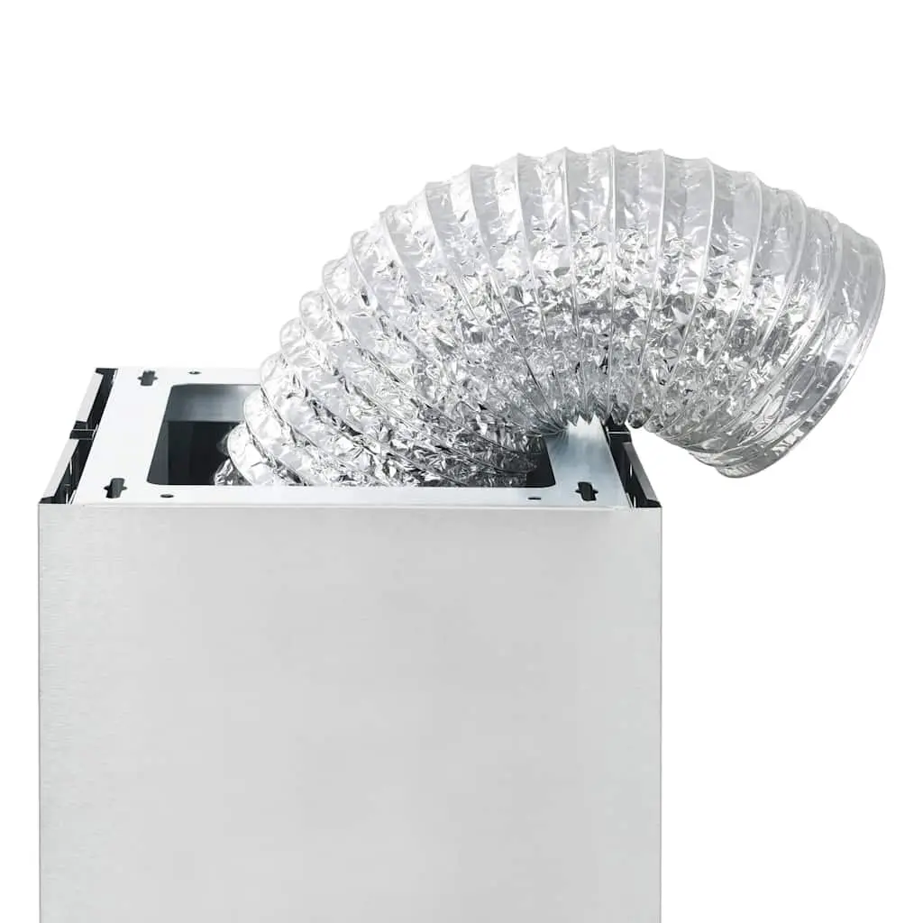 Island Range Hood 90cm Stainless Steel Curved Glass Canopy LED Lights 756 m³/h