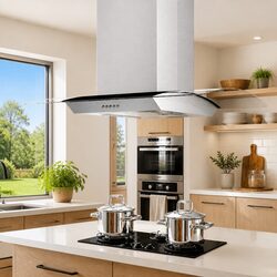 Your Friendly 90cm Island Range Hood with LED Lighting